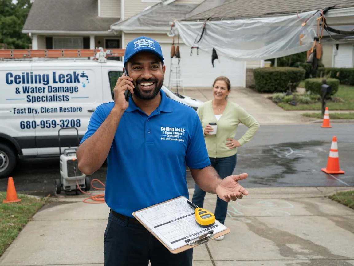 Ceiling Leak Cleanup Shell Knob, MO FAQs